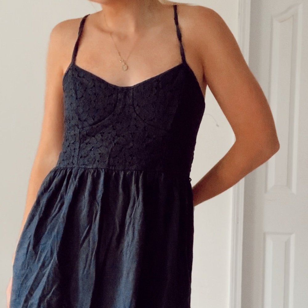 navy blue american eagle mini dress